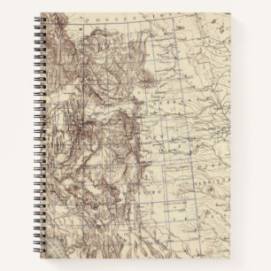 Cuaderno Mapa topográfico del río Misisipi