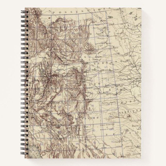 Cuaderno Mapa topográfico del río Misisipi (Anverso)
