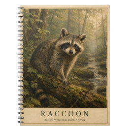 Cuaderno Mapache Bosques del Este VINTAGE