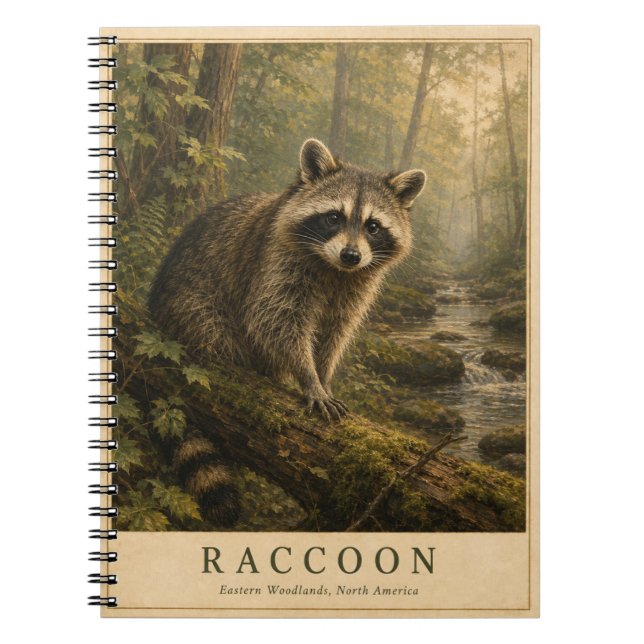 Cuaderno Mapache Bosques del Este VINTAGE (Frente)