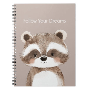 Cuaderno Mapache de Sigue tus Sueños