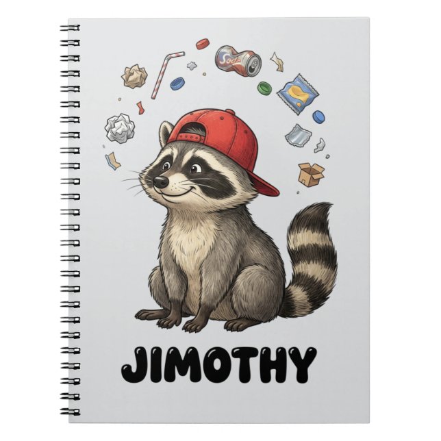 Cuaderno Mapache divertido Jimothy (Frente)