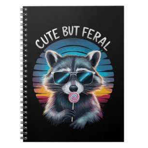 Cuaderno Mapache Divertido Pero Feral Lindo