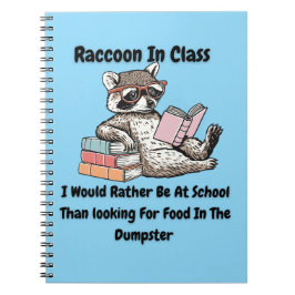 Cuaderno Mapache en clase