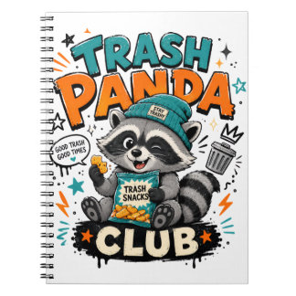 Cuaderno mapache panda basura