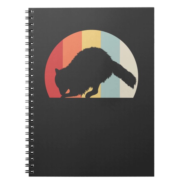 Cuaderno Mapache Retro Vintage (Frente)