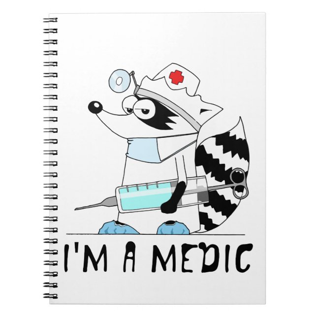 Cuaderno Mapache: Soy médico (Frente)