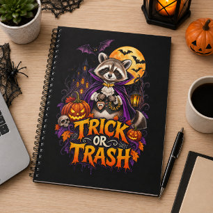 Cuaderno Mapache Treta o Basura Vampiro Halloween
