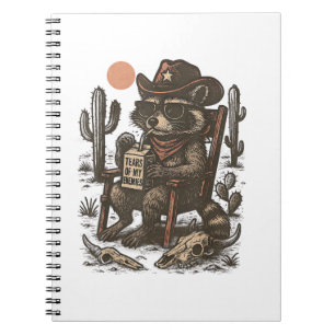 Cuaderno Mapache Vaquero Divertido Western