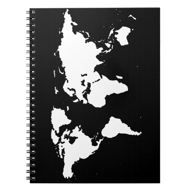 Cuaderno mapas del mundo ~ color del personalizable (Frente)