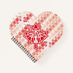 CUADERNO MAPLE MADE WITH TRIANGLES CANADA FLAG BY MASANSER