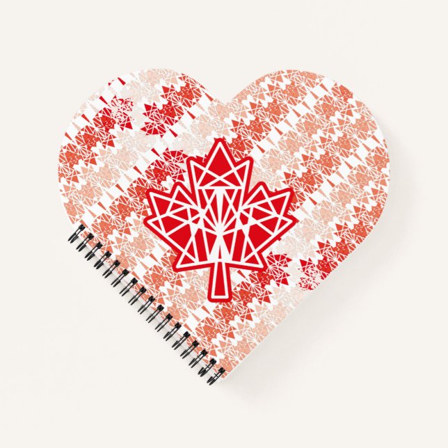 CUADERNO MAPLE MADE WITH TRIANGLES CANADA FLAG BY MASANSER (Anverso)
