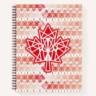 CUADERNO MAPLE MADE WITH TRIANGLES CANADA FLAG BY MASANSER