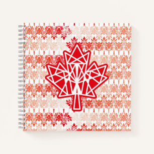 CUADERNO MAPLE MADE WITH TRIANGLES CANADA FLAG BY MASANSER