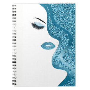 Cuaderno Maquillaje con efecto del purpurina