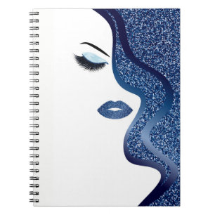 Cuaderno Maquillaje con efecto purpurina