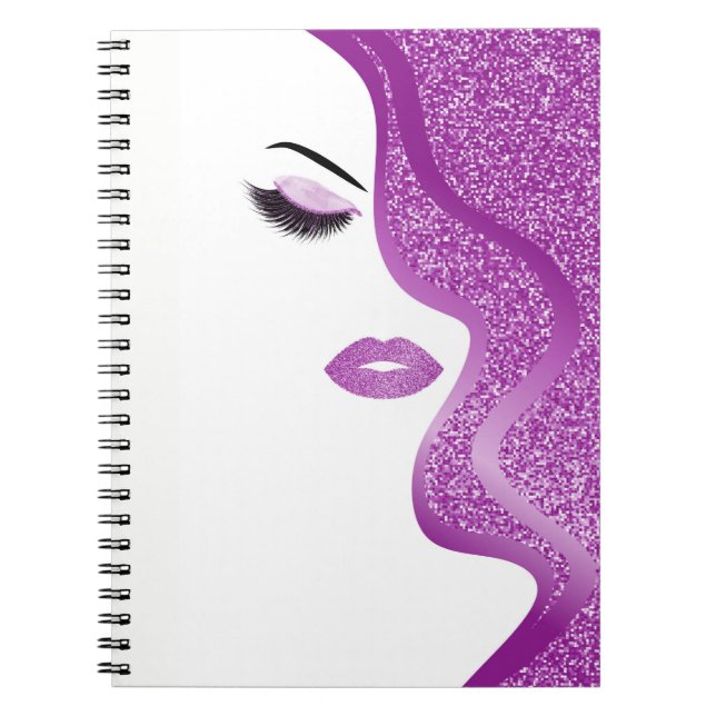 Cuaderno Maquillaje con efecto purpurina (Frente)