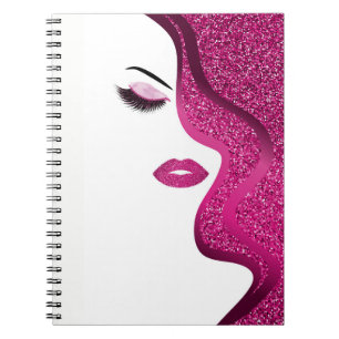 Cuaderno Maquillaje con efecto purpurina