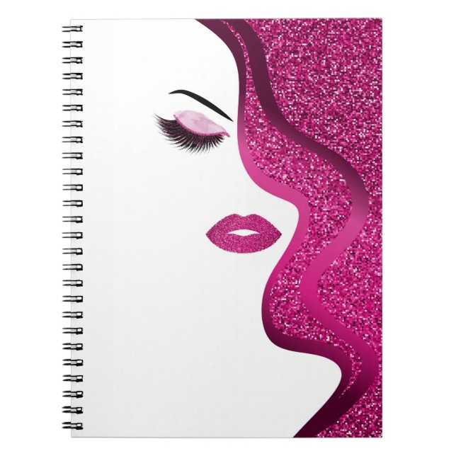 Cuaderno Maquillaje con efecto purpurina (Frente)