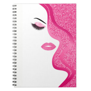 Cuaderno Maquillaje con efecto purpurina