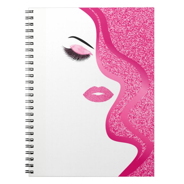 Cuaderno Maquillaje con efecto purpurina (Frente)