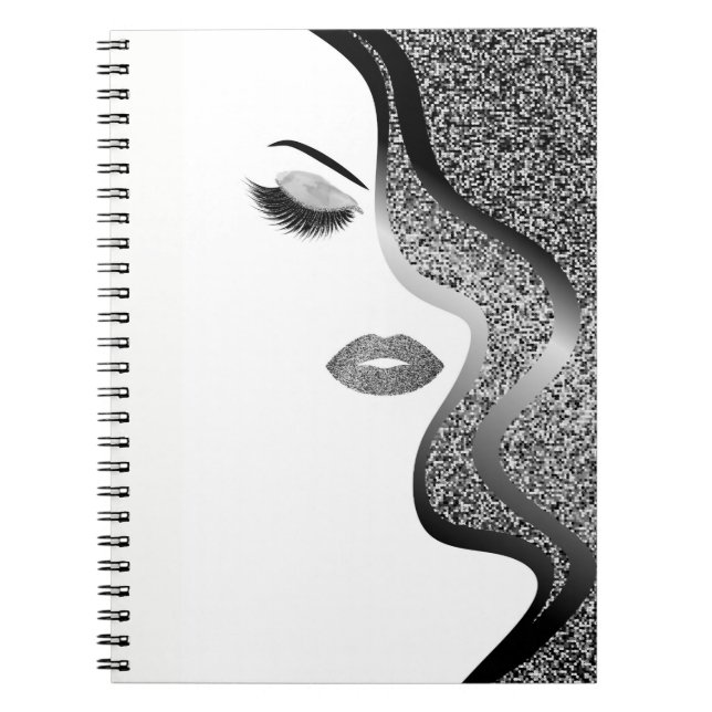 Cuaderno Maquillaje con efecto purpurina (Frente)