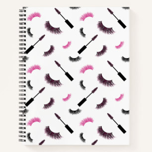 Cuaderno Maquillaje con purpurina rosa
