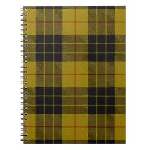 Cuaderno Maquillaje tartán amarillo chapa