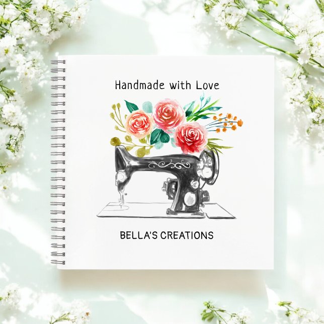 Cuaderno Máquina de coser Limpiador blanco negro (Subido por el creador)