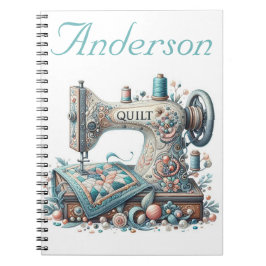 Cuaderno Máquina de coser personalizada