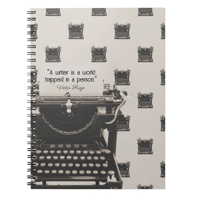 Cuaderno Máquina de Escribir Vintage (Frente)