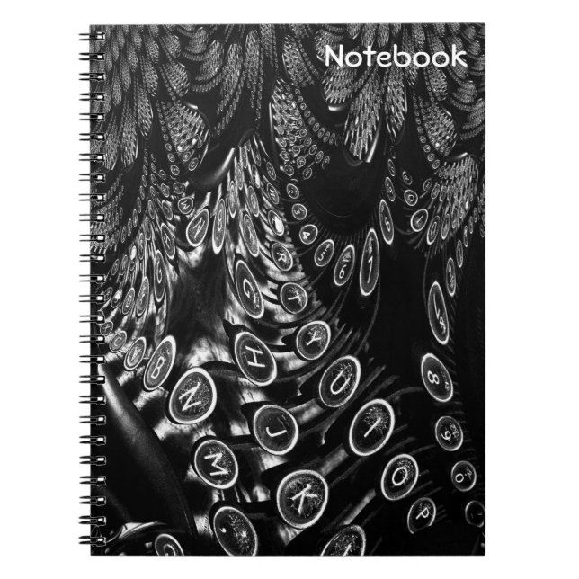 Cuaderno Máquina de escritura fractal (Frente)