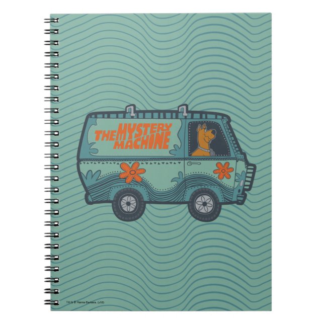 Cuaderno Máquina de misterio paisamente Scooby-Doo Driing (Frente)