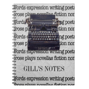 Cuaderno Máquina de vintage