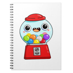 Cuaderno Máquina Gumball Cuta Kawaii