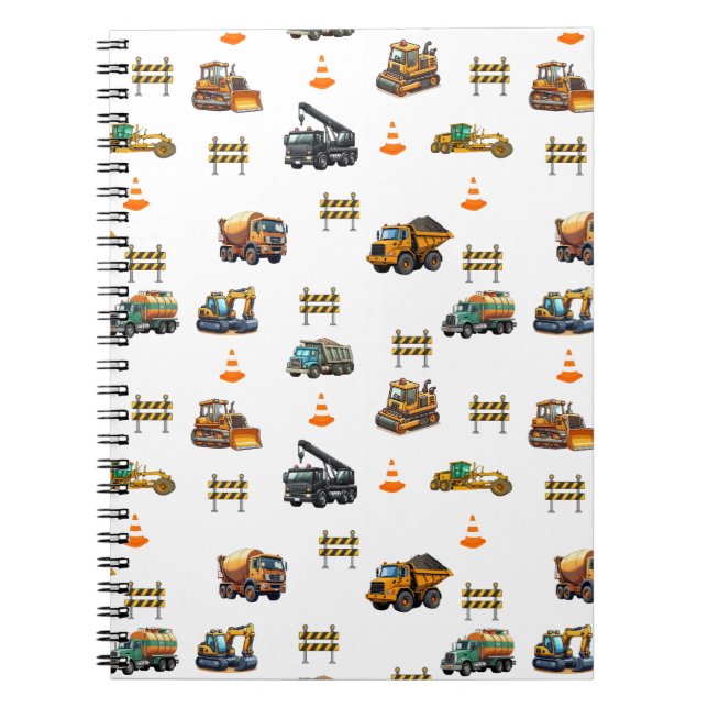 Cuaderno maquinaria de construcción (Frente)