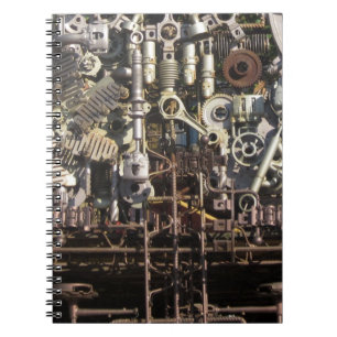 Cuaderno Máquinas y máquinas de máquinas mecánicas Steampun