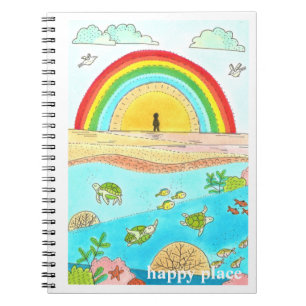 Cuaderno Mar Turca Beach Adventure Happy Place