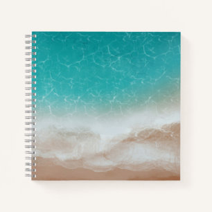 Cuaderno Mar y Playa desde Arriba Arte Abstracto Cool