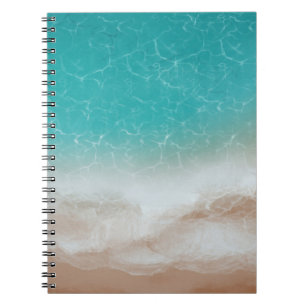 Cuaderno Mar y playa desde arriba Arte abstracto genial