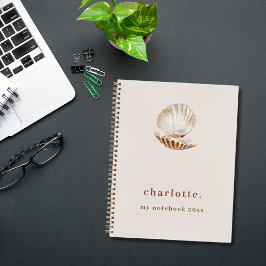 Cuaderno Maravilla de perlas beige moderno