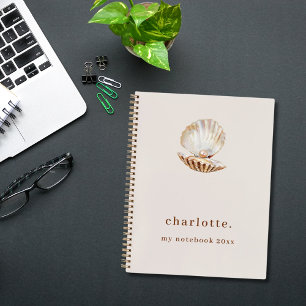 Cuaderno Maravilla de perlas beige moderno