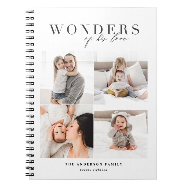Cuaderno Maravillas de sus Navidades religiosos amorosos (Frente)