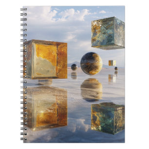 Cuaderno Maravillas Geométricas Flotantes Sobre el Agua