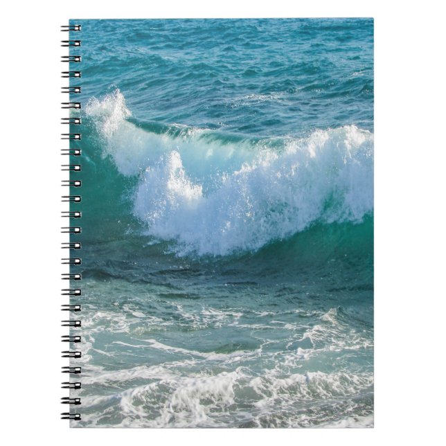 Cuaderno Maravillosa Wave mar mar mar mar naturaleza marina (Frente)
