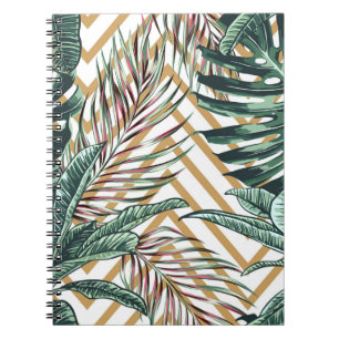 Cuaderno Maravilloso patrón floral sin fisuras con