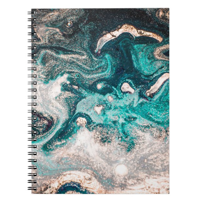 Cuaderno Marble artesanal: Textura tradicional de lujo. (Frente)
