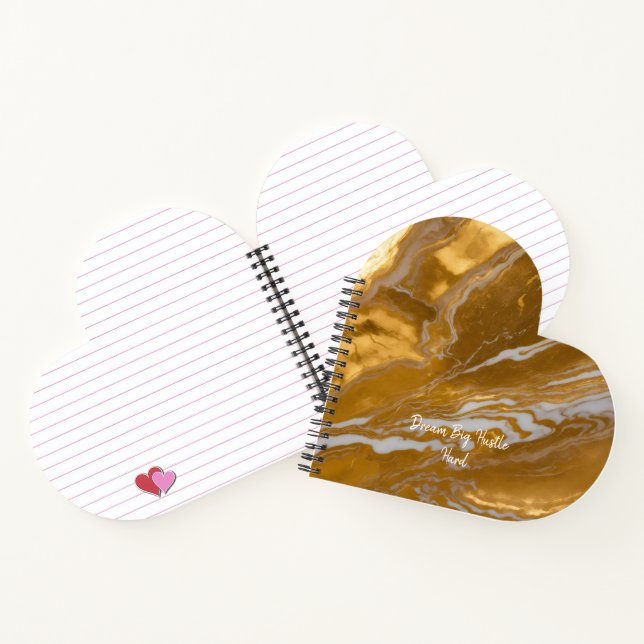 Cuaderno Marble de oro de lujo (Interior)