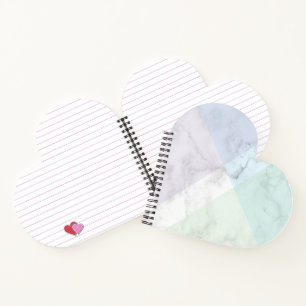 Cuaderno Marble design pastel colors