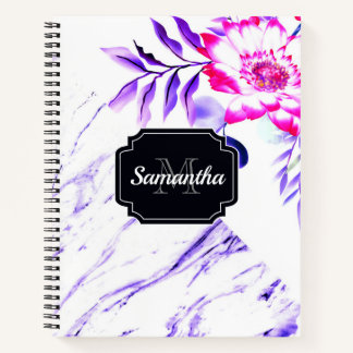 Cuaderno Marble Floral